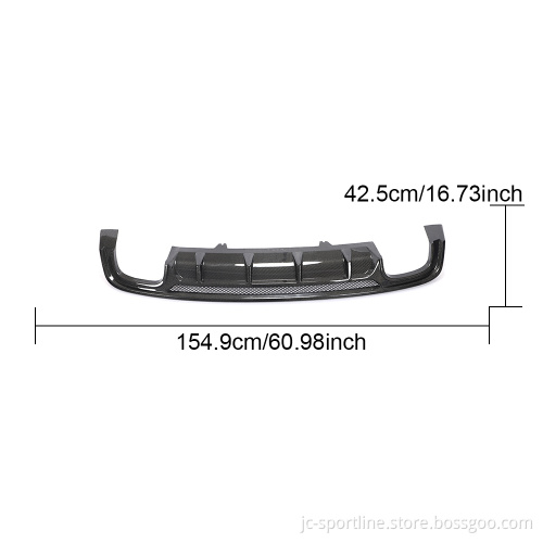 S5 Carbon Fiber Rear Diffuser for Audi A5 Quattro S line 2017-2019
